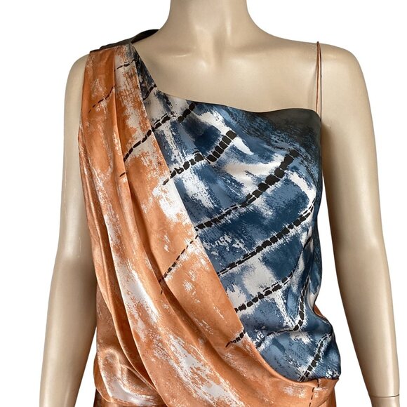 Robert Rodriguez Silk Dress Size 8 Abstract Print Feminine Flattering Statement - Picture 7 of 8